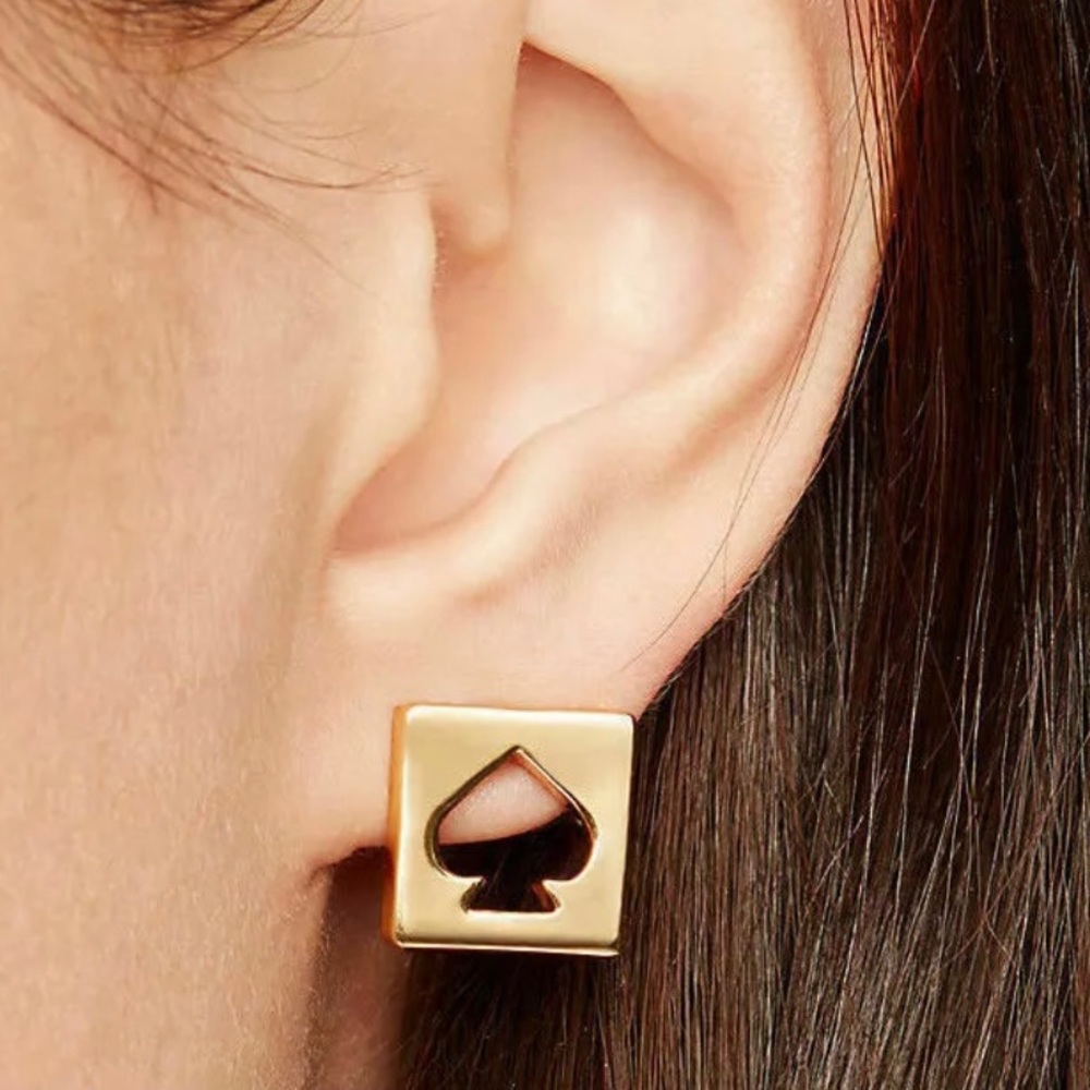 Kate Spade Punch Out Gold Studs
